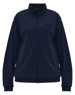 Sweatshirtjacke mit Logo-Detail - Blau