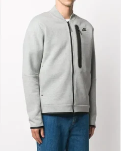 Sweatshirtjacke mit Logo - Grau