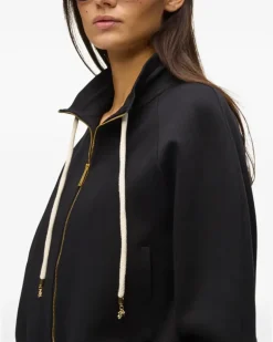 Sweatshirtjacke mit Logo - Schwarz