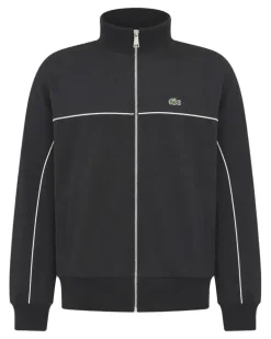 Sweatshirtjacke mit Logo-Stickerei - Schwarz