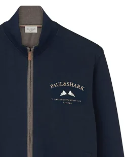 Sweatshirtjacke mit Reißverschluss - Blau