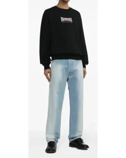 Sweatshirtjacke mit Reißverschluss - Schwarz