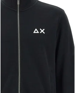 Sweatshirtjacke mit Reißverschluss - Schwarz