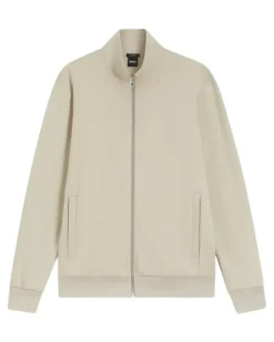 Sweatshirtjacke mit Reißverschluss - Nude