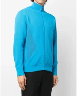 Sweatshirtjacke mit Reißverschluss - Blau