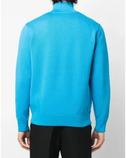 Sweatshirtjacke mit Reißverschluss - Blau