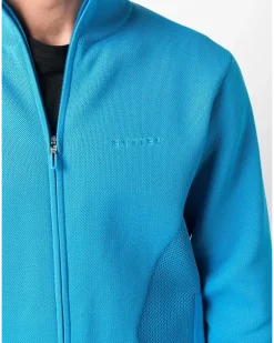 Sweatshirtjacke mit Reißverschluss - Blau