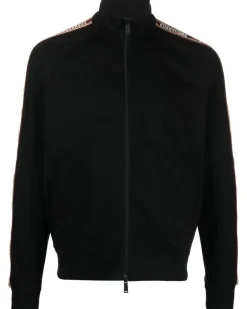 Sweatshirtjacke mit Reißverschluss - Schwarz