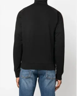 Sweatshirtjacke mit Reißverschluss - Schwarz