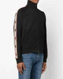 Sweatshirtjacke mit Reißverschluss - Schwarz