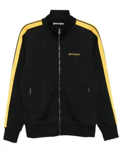 Sweatshirtjacke mit Streifendetail - Schwarz