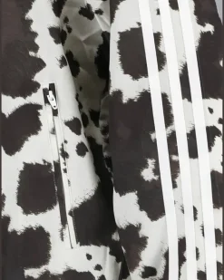 Sweatshirtjacke mit Tier-Print - Weiß