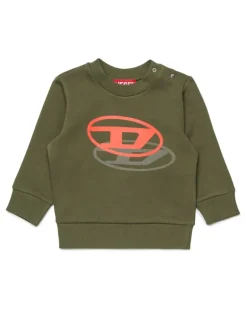Sweatshirt mit Schatten-Oval-D-Print - Sweatshirts - Herren - Grün