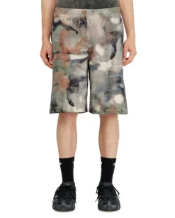 Sweatshorts mit digitalem Camouflage-Print - Kurze Hosen - Herren - Bunt