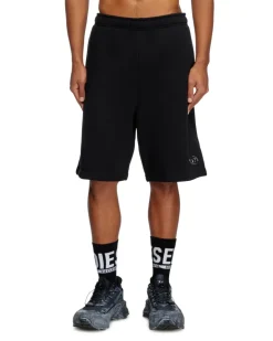 Sweatshorts mit silbernem Oval D - Kurze Hosen - Herren - Schwarz