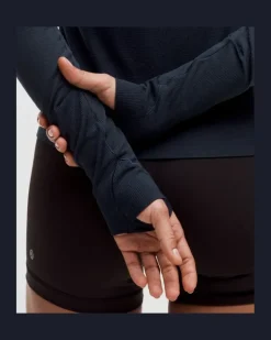 Swiftly Tech Langarmshirt 2.0 Taillenlänge für Frauen – Größe in True Navy