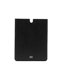 Tablethülle aus Leder - Schwarz