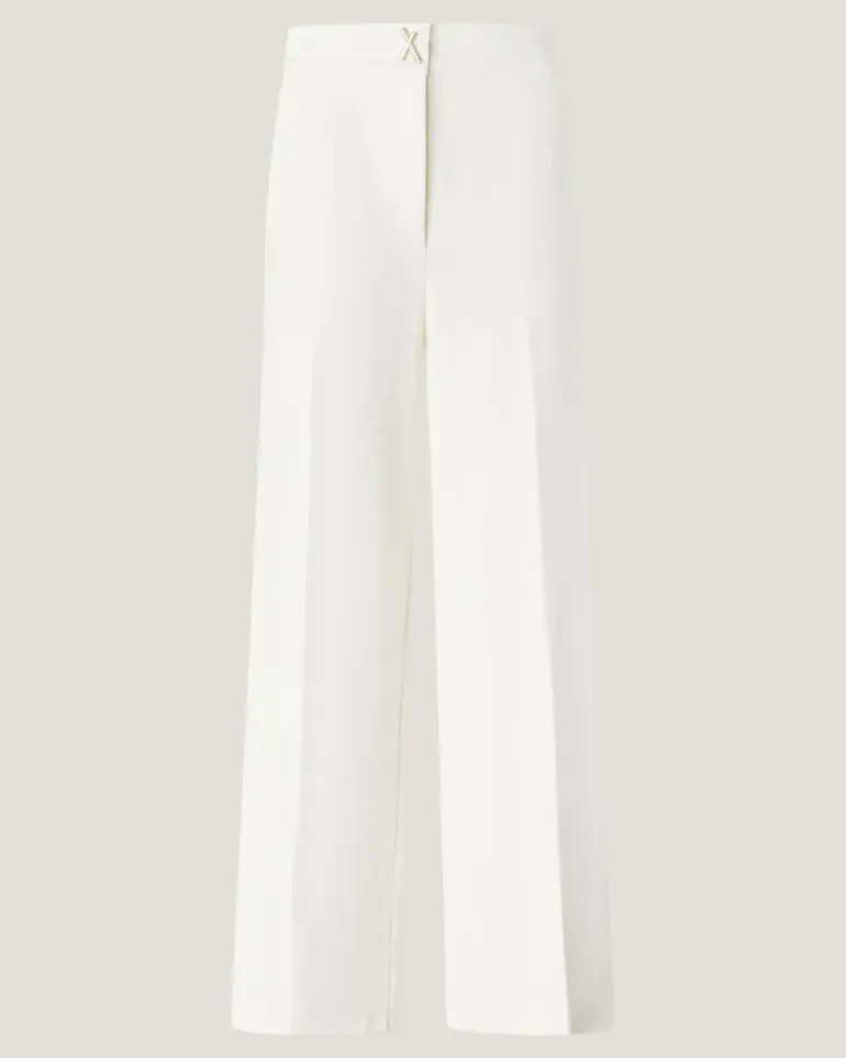 Tailored palazzo trousers White