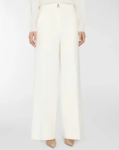Tailored palazzo trousers White
