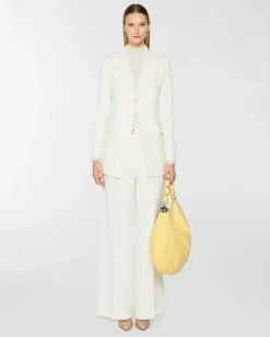 Tailored single-breasted jacket White