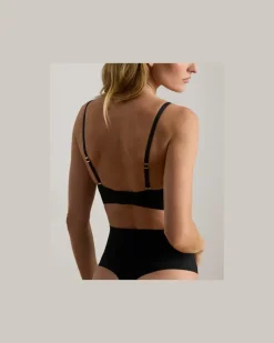 Tanga mit hoher Leibhöhe Black