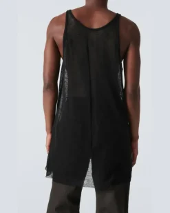 Tanktop Maglia aus Schurwolle Schwarz