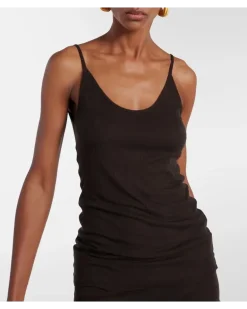 Tanktop Selee aus Jersey Braun