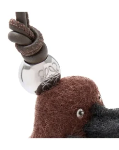 Taschenschmuck Schnabeltier aus Filz Brown