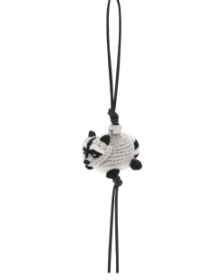 Taschenschmuck Waschbär aus Filz Grey