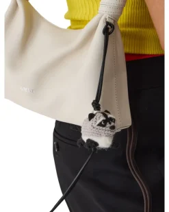 Taschenschmuck Waschbär aus Filz Grey