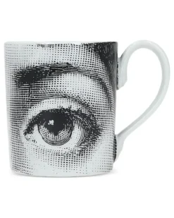 Tasse mit Print - Weiß