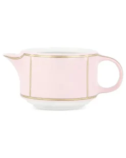 Teekanne aus Porzellan mit Print - Rosa