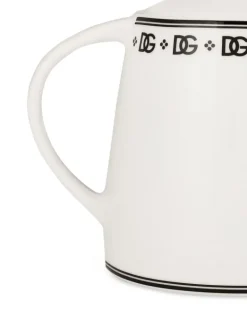 Teekanne aus Porzellan - Weiß