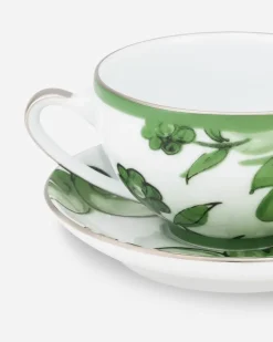Teetasse Mit Untertasse Aus Porzellan - Teetassen Mehrfarbig
