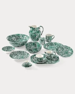 Teetasse und Untertasse Faded Peony Green