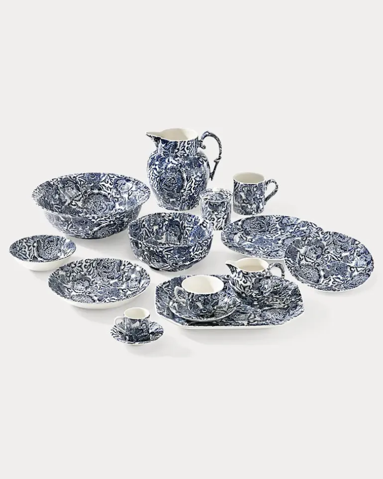Teetasse und Untertasse Faded Peony Blue