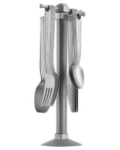 16-teiliges Conversational Objects Besteck-Set - Silber