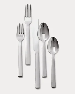 5-teiliges Tischbesteckset Academy Silver