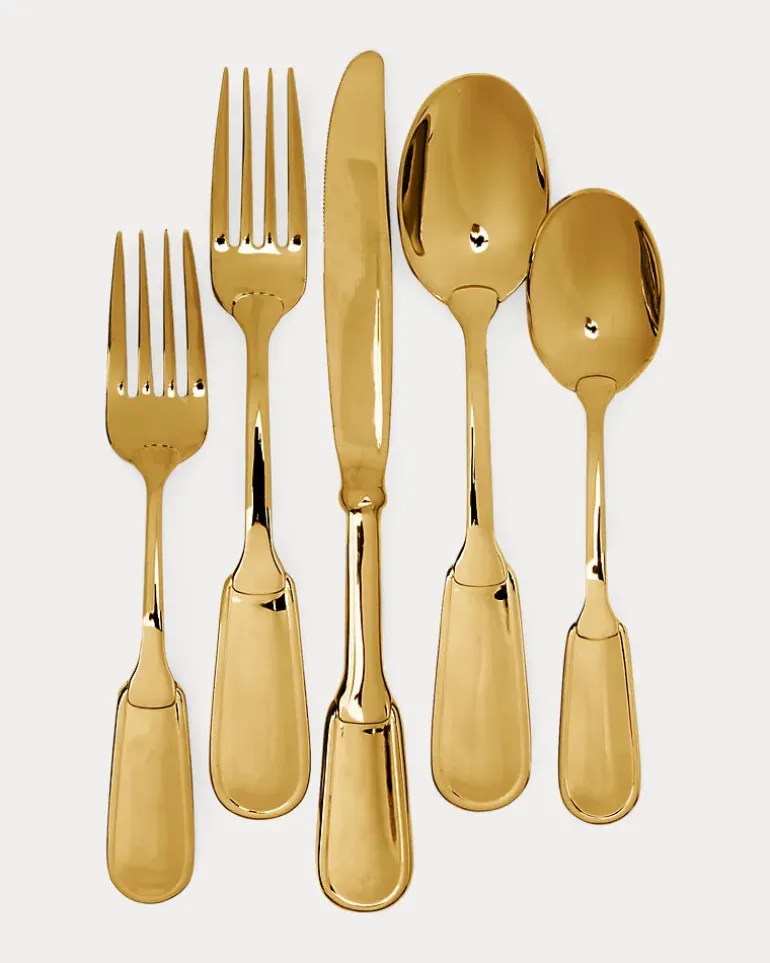 5-teiliges Tischset Wentworth in Gold