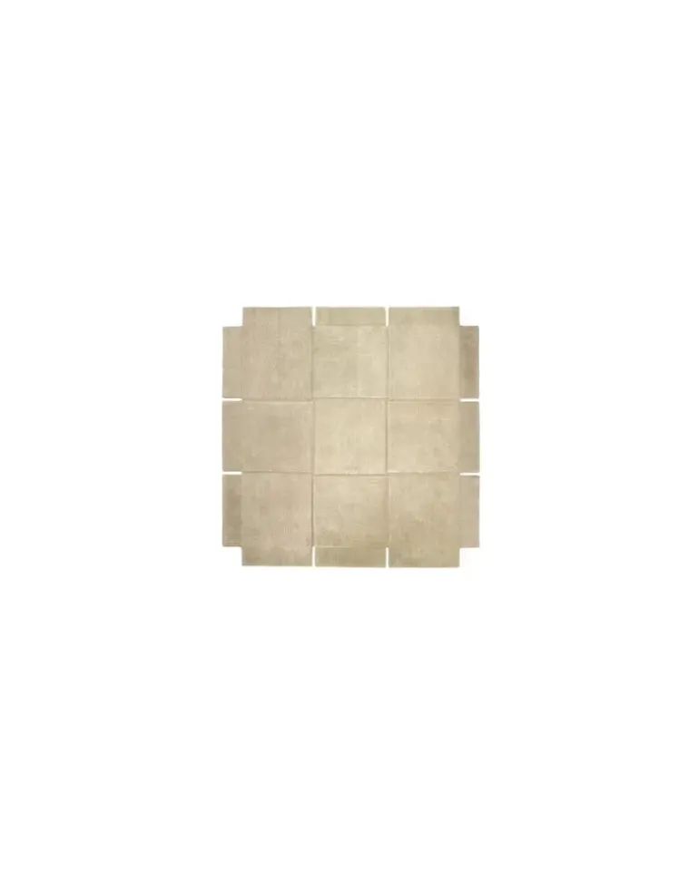 Teppich Basket - Beige - Wolle - Designer Lena Bergström