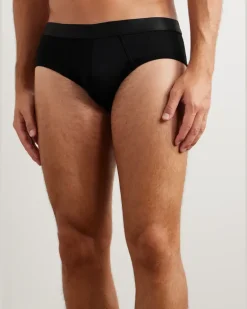 Three-Pack Stretch-Lyocell Briefs Black