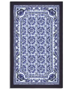 Tischdecke aus Leinen - Blau
