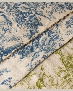 Tischdecke Glafira aus Leinen Weiß