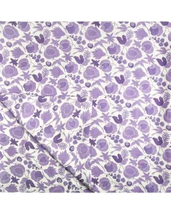 Tischdecke mit Blumenmuster - Violett