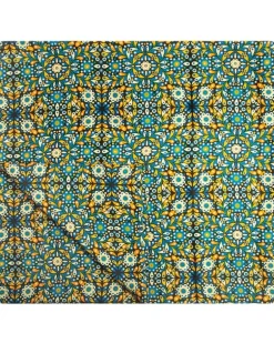 Tischdecke mit Kachel-Print - Blau