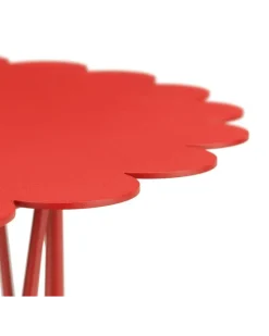 Tisch in Blumenform - Rot