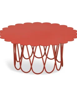 Tisch in Blumenform - Rot