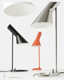 Tischleuchte AJ Mini by Arne Jacobsen (EU-Stecker Silber