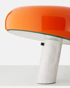 Tischleuchte Snoopy by Achille und Pier Giacomo Castiglioni (EU-Stecker Orange