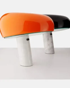 Tischleuchte Snoopy by Achille und Pier Giacomo Castiglioni (EU-Stecker Schwarz
